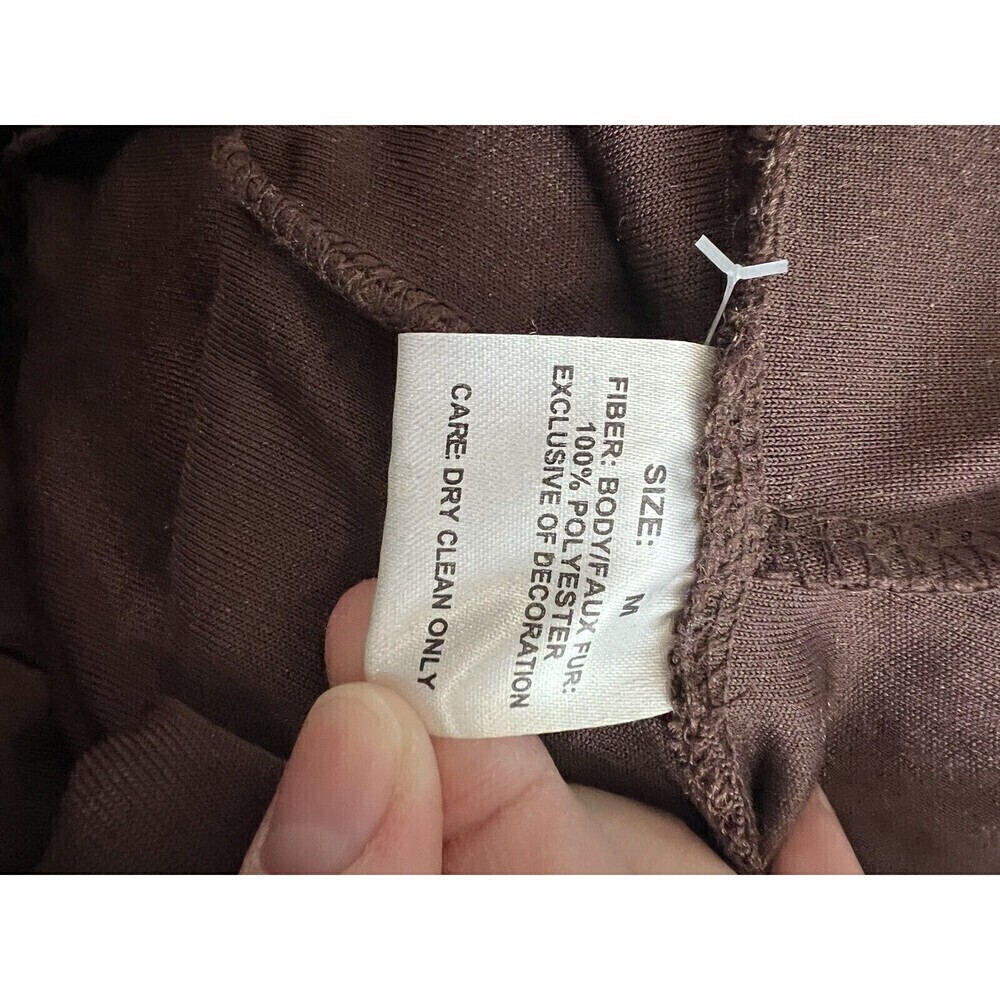 Inuit KISSES WOMENS HALLOWEEN COSTUME NEW size MEDIUM brown velvet DRESS ONLY - Picture 4 of 4